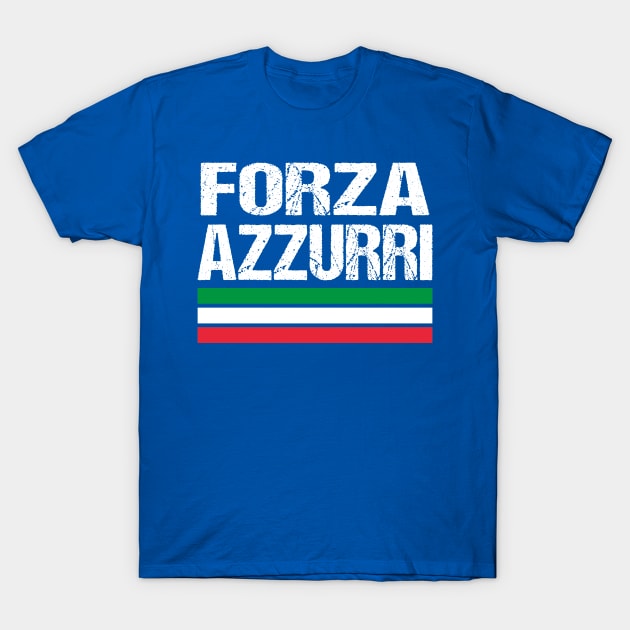 Italy soccer jersey italy football forza azzurri forza italia fan T-Shirt by Taki